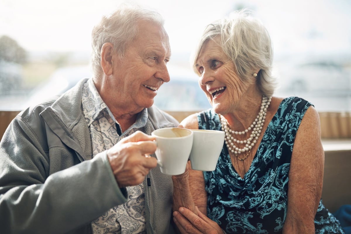 Shot of a mature couple spending the day together